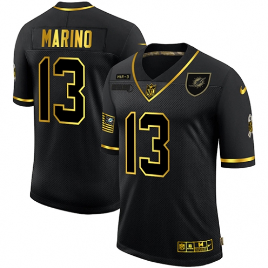Nike Miami Dolphins 13 Dan Marino Black Gold 2020 Salute To Service Limited Jersey Nike Miami Dolphins 13 Dan Marino Black Gold 2020 Salute To Service Limited Jersey