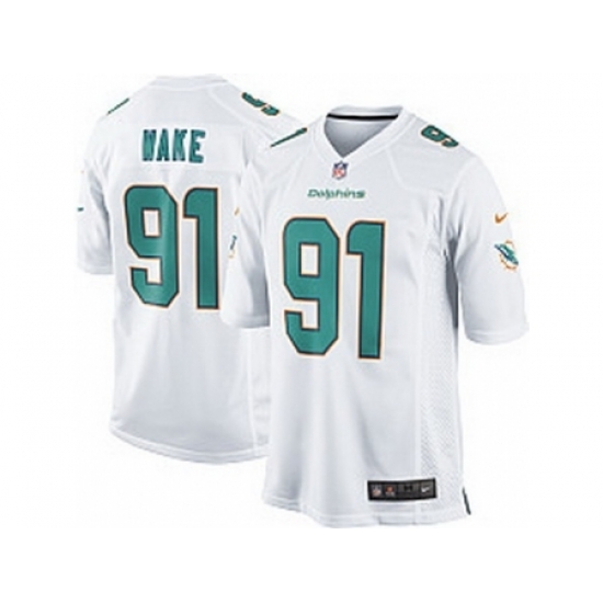 Nike Miami Dolphins 91 Cameron Wake White Game NFL Jersey Nike Miami Dolphins 91 Cameron Wake White Game NFL Jersey