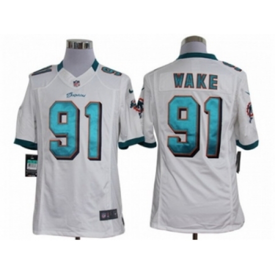 Nike Miami Dolphins 91 Cameron Wake white Limited NFL Jersey Nike Miami Dolphins 91 Cameron Wake white Limited NFL Jersey