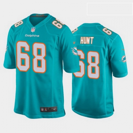 men robert hunt miami dolphins aqua game jersey men robert hunt miami dolphins aqua game jersey