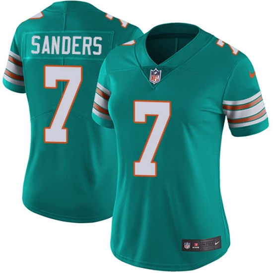 7 Elite Jason Sanders Aqua Green Nike NFL Alternate Womens Jersey Miami Dolphins Vapor Untouchabl 7 Elite Jason Sanders Aqua Green Nike NFL Alternate Womens Jersey Miami Dolphins Vapor Untouchabl