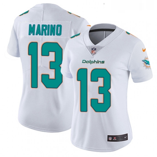 Womens Nike Miami Dolphins 13 Dan Marino White Vapor Untouchable Limited Player NFL Jersey Womens Nike Miami Dolphins 13 Dan Marino White Vapor Untouchable Limited Player NFL Jersey