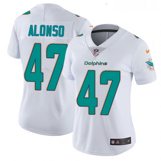 Womens Nike Miami Dolphins 47 Kiko Alonso White Vapor Untouchable Limited Player NFL Jersey Womens Nike Miami Dolphins 47 Kiko Alonso White Vapor Untouchable Limited Player NFL Jersey