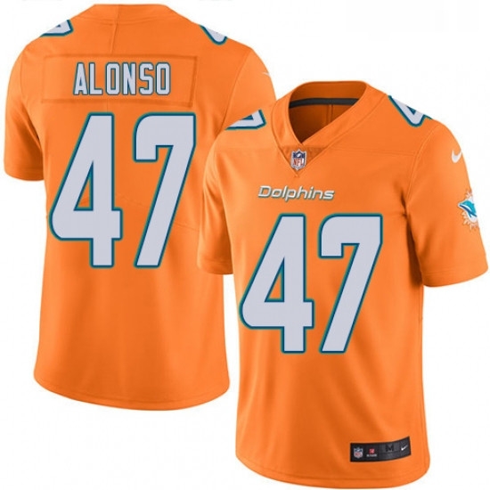 Youth Nike Miami Dolphins 47 Kiko Alonso Limited Orange Rush Vapor Untouchable NFL Jersey Youth Nike Miami Dolphins 47 Kiko Alonso Limited Orange Rush Vapor Untouchable NFL Jersey