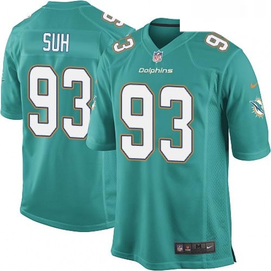 Youth Nike Miami Dolphins 93 Ndamukong Suh Game Aqua Green Team Color NFL Jersey Youth Nike Miami Dolphins 93 Ndamukong Suh Game Aqua Green Team Color NFL Jersey