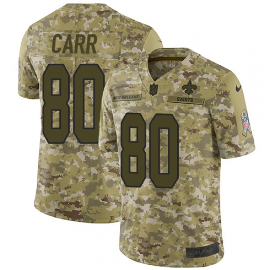 Limited Nike Camo Mens Austin Carr Jersey NFL 80 New Orleans Saints 2018 Salute to Service Limited Nike Camo Mens Austin Carr Jersey NFL 80 New Orleans Saints 2018 Salute to Service