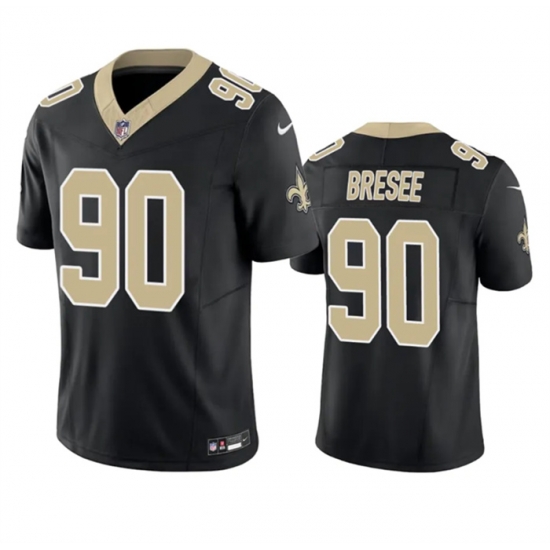 Men New Orleans Saints 90 Bryan Bresee Black 2023 F U S E Vapor Untouchable Limited Stitched Jersey Men New Orleans Saints 90 Bryan Bresee Black 2023 F U S E Vapor Untouchable Limited Stitched Jersey