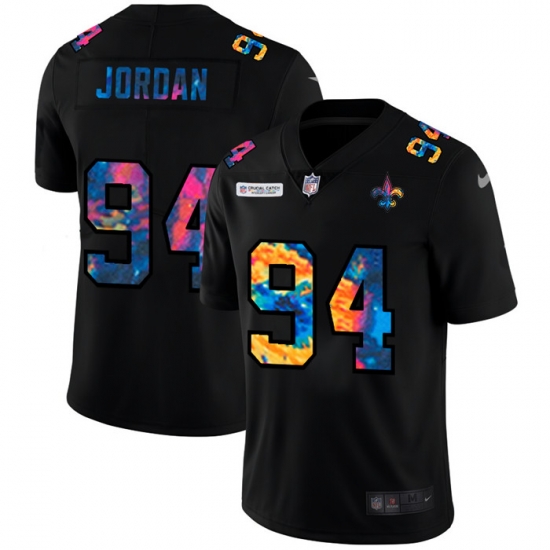New Orleans Saints 94 Cameron Jordan Men Nike Multi Color Black 2020 NFL Crucial Catch Vapor Untouchable Limited Jersey New Orleans Saints 94 Cameron Jordan Men Nike Multi Color Black 2020 NFL Crucial Catch Vapor Untouchable Limited Jersey