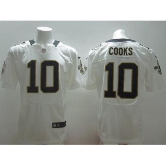 Nike New Orleans Saints 10 Brandin Cooks White Elite NFL Jersey Nike New Orleans Saints 10 Brandin Cooks White Elite NFL Jersey