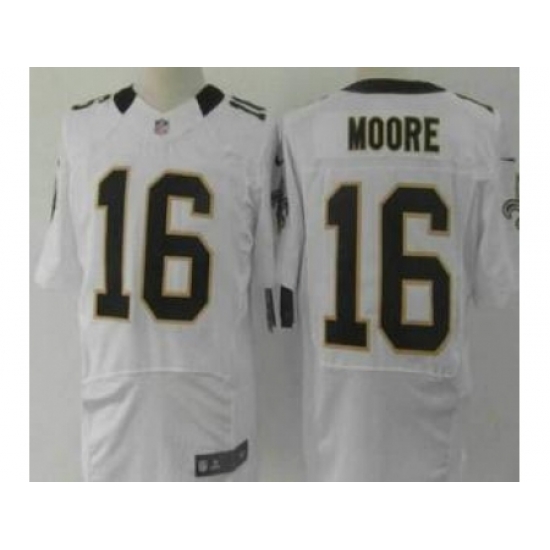 Nike New Orleans Saints 16 Lance Moore White Elite NFL Jersey Nike New Orleans Saints 16 Lance Moore White Elite NFL Jersey