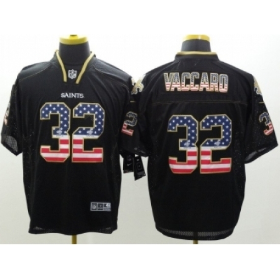 Nike New Orleans Saints 32 Kenny Vaccaro Black Elite USA Flag Fashion NFL Jersey Nike New Orleans Saints 32 Kenny Vaccaro Black Elite USA Flag Fashion NFL Jersey