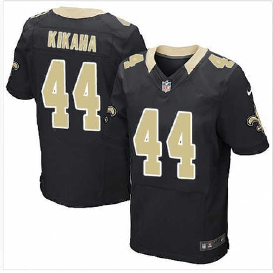 Nike New Orleans Saints #44 Hauoli Kikaha Black Team Color Mens Stitched NFL Elite Jersey Nike New Orleans Saints #44 Hauoli Kikaha Black Team Color Mens Stitched NFL Elite Jersey