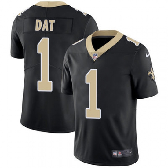 Nike Saints #1 Who Dat Black Team Color Mens Stitched NFL Vapor Untouchable Limited Jersey Nike Saints #1 Who Dat Black Team Color Mens Stitched NFL Vapor Untouchable Limited Jersey