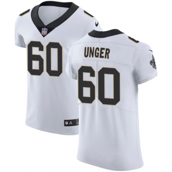 Nike Saints #60 Max Unger White Mens Stitched NFL Vapor Untouchable Elite Jersey Nike Saints #60 Max Unger White Mens Stitched NFL Vapor Untouchable Elite Jersey