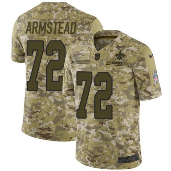Nike Saints 72 Terron Armstead Camo Mens Stitched NFL Limited 2018 Salute To Service Jersey Nike Saints 72 Terron Armstead Camo Mens Stitched NFL Limited 2018 Salute To Service Jersey