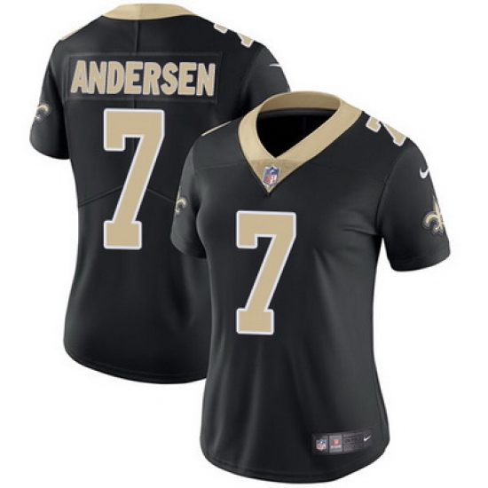 Nike Saints #7 Morten Andersen Black Team Color Womens Stitched NFL Vapor Untouchable Limited Jersey Nike Saints #7 Morten Andersen Black Team Color Womens Stitched NFL Vapor Untouchable Limited Jersey