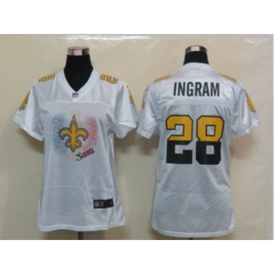 Nike Womens New Orleans Saints #28 Ingram White Jerseys Nike Womens New Orleans Saints #28 Ingram White Jerseys