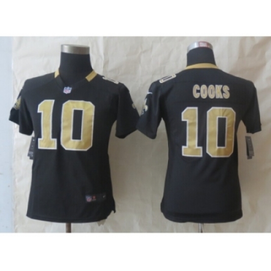 Women Nike New Orleans Saints #10 Cooks Black Jerseys Women Nike New Orleans Saints #10 Cooks Black Jerseys
