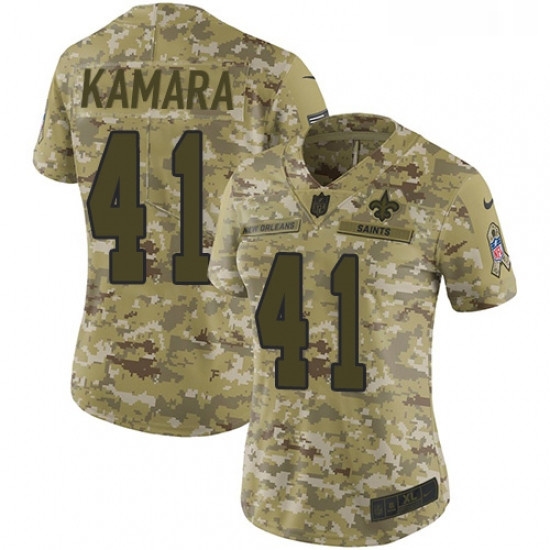 Womens Nike New Orleans Saints 41 Alvin Kamara Limited Camo 2018 Salute to Service NFL Jersey Womens Nike New Orleans Saints 41 Alvin Kamara Limited Camo 2018 Salute to Service NFL Jersey