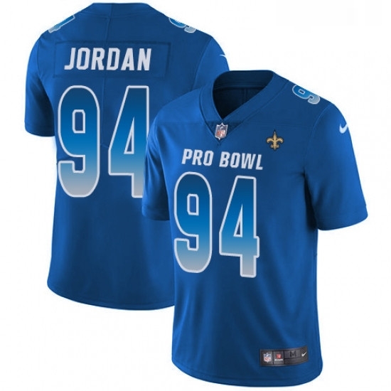Womens Nike New Orleans Saints 94 Cameron Jordan Limited Royal Blue 2018 Pro Bowl NFL Jersey Womens Nike New Orleans Saints 94 Cameron Jordan Limited Royal Blue 2018 Pro Bowl NFL Jersey