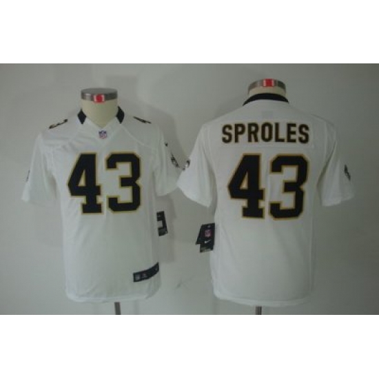 Nike Youth New Orleans Saints #43 Darren Sproles White Limited Jerseys Nike Youth New Orleans Saints #43 Darren Sproles White Limited Jerseys