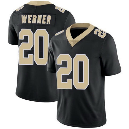 Youth New Orleans Saints Pete Werner #20 Black Vapor Limited Stitched NFL Jersey Youth New Orleans Saints Pete Werner #20 Black Vapor Limited Stitched NFL Jersey