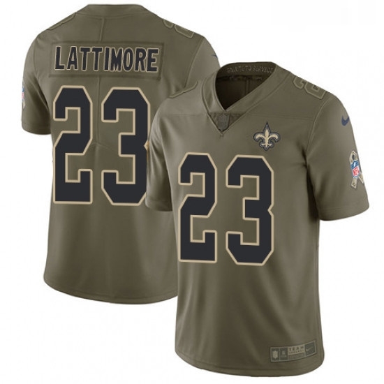 Youth Nike New Orleans Saints 23 Marshon Lattimore Limited Olive 2017 Salute to Service NFL Jersey Youth Nike New Orleans Saints 23 Marshon Lattimore Limited Olive 2017 Salute to Service NFL Jersey