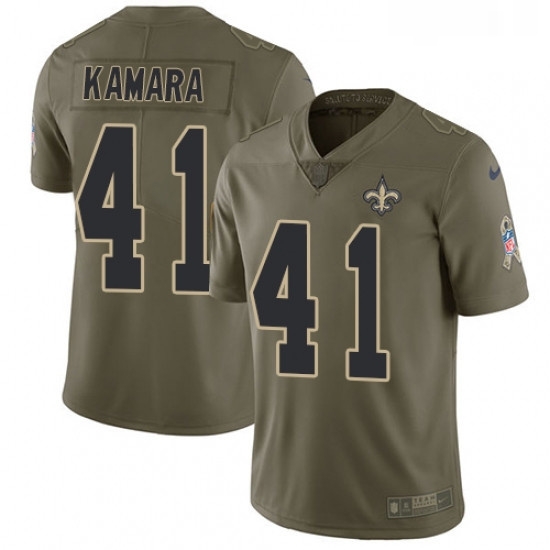 Youth Nike New Orleans Saints 41 Alvin Kamara Limited Olive 2017 Salute to Service NFL Jersey Youth Nike New Orleans Saints 41 Alvin Kamara Limited Olive 2017 Salute to Service NFL Jersey