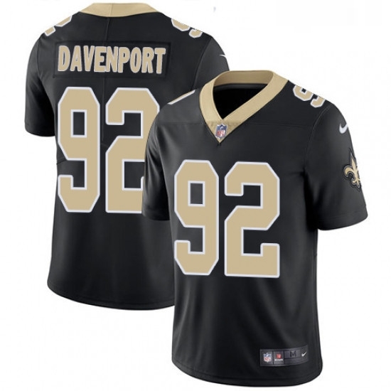 Youth Nike New Orleans Saints 92 Marcus Davenport Black Team Color Stitched NFL Vapor Untouchable Limited Jersey Youth Nike New Orleans Saints 92 Marcus Davenport Black Team Color Stitched NFL Vapor Untouchable Limited Jersey