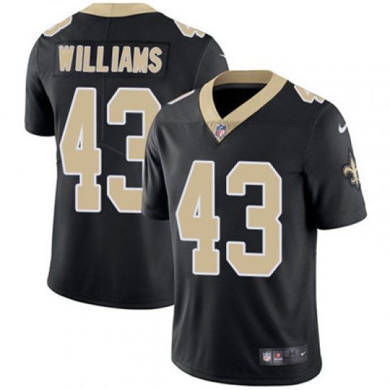 Youth Nike Saints #43 Marcus Williams Black Team Color Stitched NFL Vapor Untouchable Limited Jersey Youth Nike Saints #43 Marcus Williams Black Team Color Stitched NFL Vapor Untouchable Limited Jersey