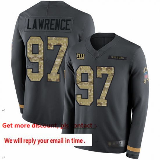 Giants 97 Dexter Lawrence Anthracite Salute to Service Men Stitched Football Limited Therma Long Sleeve Jersey Giants 97 Dexter Lawrence Anthracite Salute to Service Men Stitched Football Limited Therma Long Sleeve Jersey
