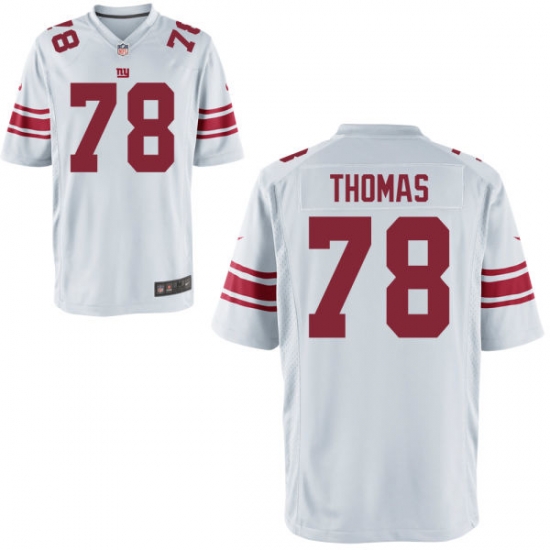 Men Giants 78 Thomas White Game Stitched NFL Jersey Men Giants 78 Thomas White Game Stitched NFL Jersey