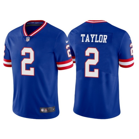 Men New York Giants 2 Tyrod Taylor Royal Vapor Untouchable Classic Retired Player Stitched Game Jersey Men New York Giants 2 Tyrod Taylor Royal Vapor Untouchable Classic Retired Player Stitched Game Jersey