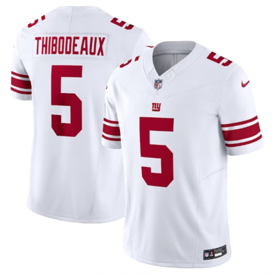Men New York Giants 5 Kayvon Thibodeaux White 2023 F U S E Vapor Untouchable Limited Stitched Jersey Men New York Giants 5 Kayvon Thibodeaux White 2023 F U S E Vapor Untouchable Limited Stitched Jersey