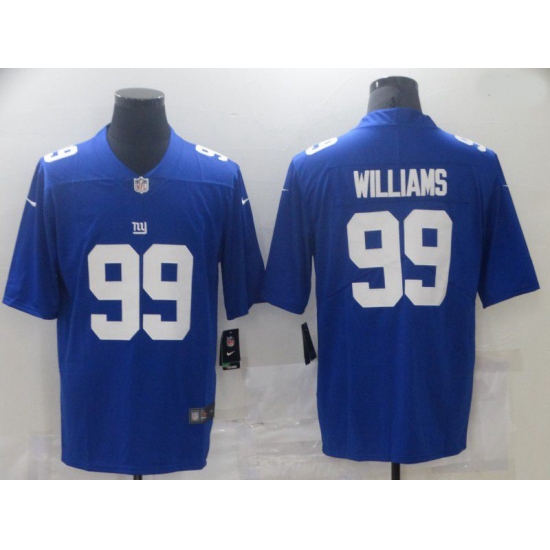 Men New York Giants 99 Williams Blue Nike Vapor Untouchable Limited 2021 NFL Jersey Men New York Giants 99 Williams Blue Nike Vapor Untouchable Limited 2021 NFL Jersey