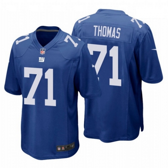 Men Nike Giant 71 Andrew Thomas Blue Royal Vapor Limited Jersey 2020 NFL Draft Men Nike Giant 71 Andrew Thomas Blue Royal Vapor Limited Jersey 2020 NFL Draft