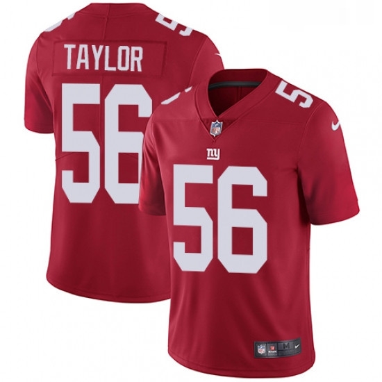 Mens Nike New York Giants 56 Lawrence Taylor Red Alternate Vapor Untouchable Limited Player NFL Jersey Mens Nike New York Giants 56 Lawrence Taylor Red Alternate Vapor Untouchable Limited Player NFL Jersey