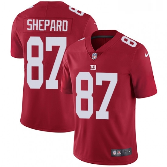 Mens Nike New York Giants 87 Sterling Shepard Red Alternate Vapor Untouchable Limited Player NFL Jersey Mens Nike New York Giants 87 Sterling Shepard Red Alternate Vapor Untouchable Limited Player NFL Jersey