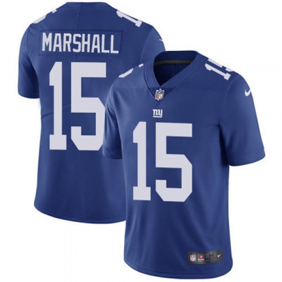 Nike Giants #15 Brandon Marshall Royal Blue Team Color Mens Stitched NFL Vapor Untouchable Limited Jersey Nike Giants #15 Brandon Marshall Royal Blue Team Color Mens Stitched NFL Vapor Untouchable Limited Jersey
