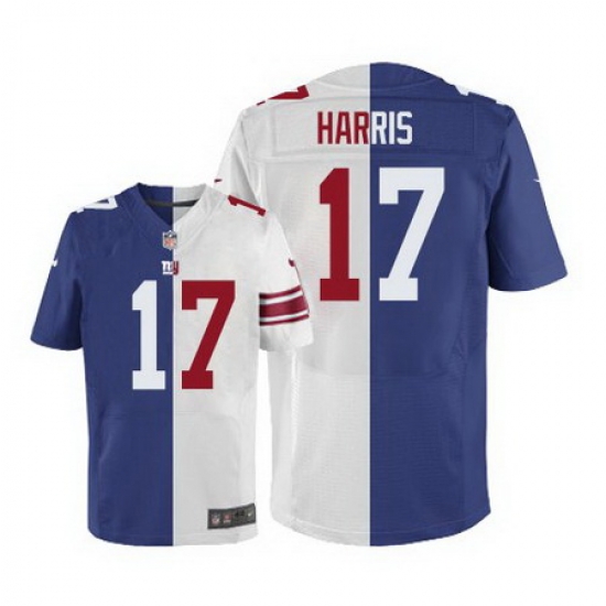 Nike Giants #17 Dwayne Harris Royal Blue White Mens Stitched NFL Elite Split Jersey Nike Giants #17 Dwayne Harris Royal Blue White Mens Stitched NFL Elite Split Jersey