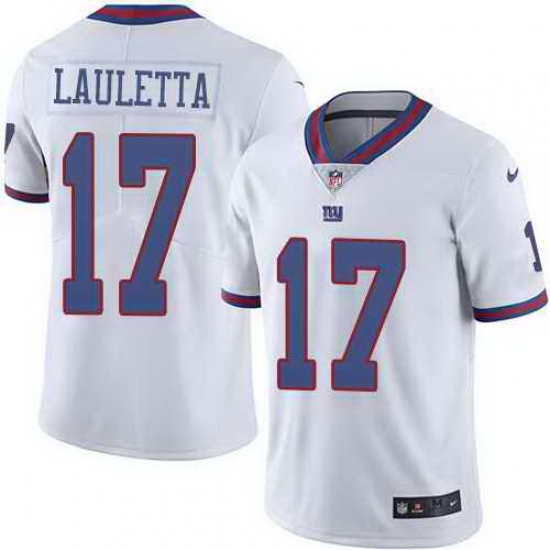 Nike Giants 17 Kyle Lauletta White Color Rush Limited Jersey Nike Giants 17 Kyle Lauletta White Color Rush Limited Jersey