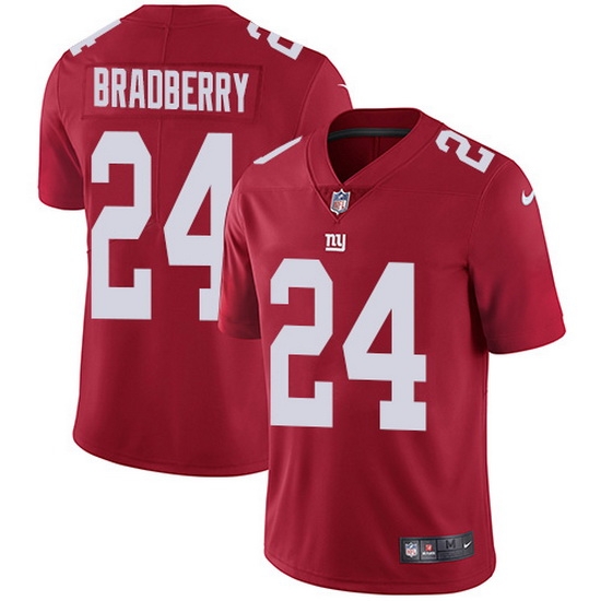 Nike Giants 24 James Bradberry Red Alternate Men Stitched NFL Vapor Untouchable Limited Jersey Nike Giants 24 James Bradberry Red Alternate Men Stitched NFL Vapor Untouchable Limited Jersey