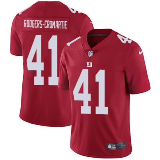 Nike Giants #41 Dominique Rodgers Cromartie Red Alternate Mens Stitched NFL Vapor Untouchable Limited Jersey Nike Giants #41 Dominique Rodgers Cromartie Red Alternate Mens Stitched NFL Vapor Untouchable Limited Jersey