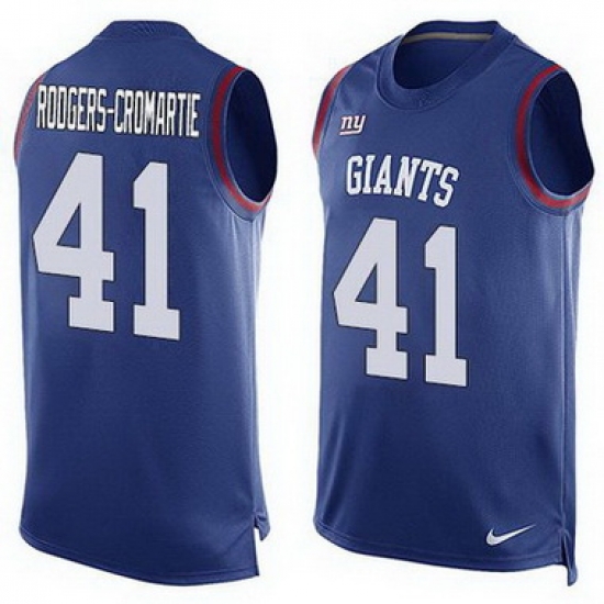 Nike Giants #41 Dominique Rodgers Cromartie Royal Blue Team Color Mens Stitched NFL Lim Nike Giants #41 Dominique Rodgers Cromartie Royal Blue Team Color Mens Stitched NFL Lim