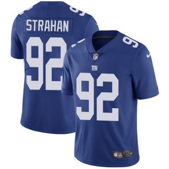 Nike Giants #92 Michael Strahan Royal Blue Team Color Mens Stitched NFL Vapor Untouchable Limited Jersey Nike Giants #92 Michael Strahan Royal Blue Team Color Mens Stitched NFL Vapor Untouchable Limited Jersey