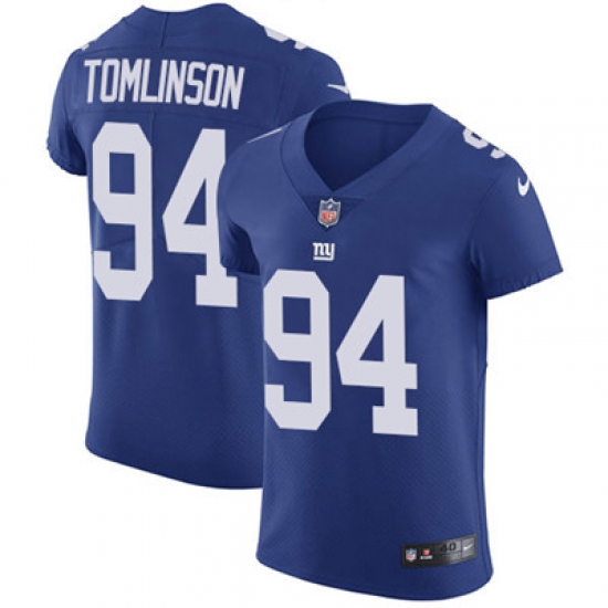 Nike Giants #94 Dalvin Tomlinson Royal Blue Team Color Mens Stitched NFL Vapor Untouchable Elite Jersey Nike Giants #94 Dalvin Tomlinson Royal Blue Team Color Mens Stitched NFL Vapor Untouchable Elite Jersey