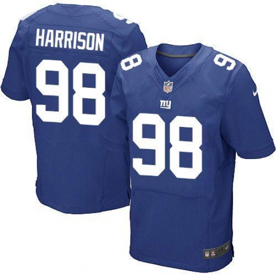 Nike Giants #98 Damon Harrison Royal Blue Team Color Mens Stitched NFL Elite Jersey Nike Giants #98 Damon Harrison Royal Blue Team Color Mens Stitched NFL Elite Jersey