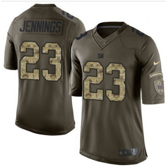 Nike New York Giants #23 Rashad Jennings Green Men 27s Stitched NFL Limited Salute to Service Jersey Nike New York Giants #23 Rashad Jennings Green Men 27s Stitched NFL Limited Salute to Service Jersey