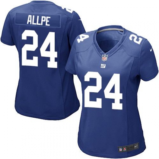 Nike Giants #24 Eli Apple Royal Blue Team Color Women's Stitched NFL Elite Jersey Nike Giants #24 Eli Apple Royal Blue Team Color Women's Stitched NFL Elite Jersey