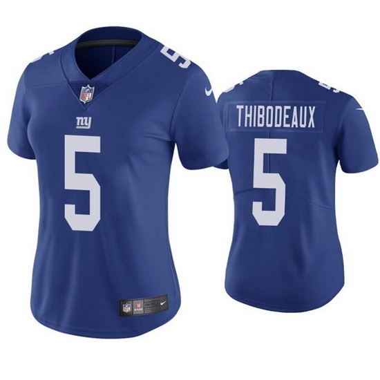 Women New York Giants 5 Kayvon Thibodeaux Royal Limited Stitched NFL Jersey Women New York Giants 5 Kayvon Thibodeaux Royal Limited Stitched NFL Jersey